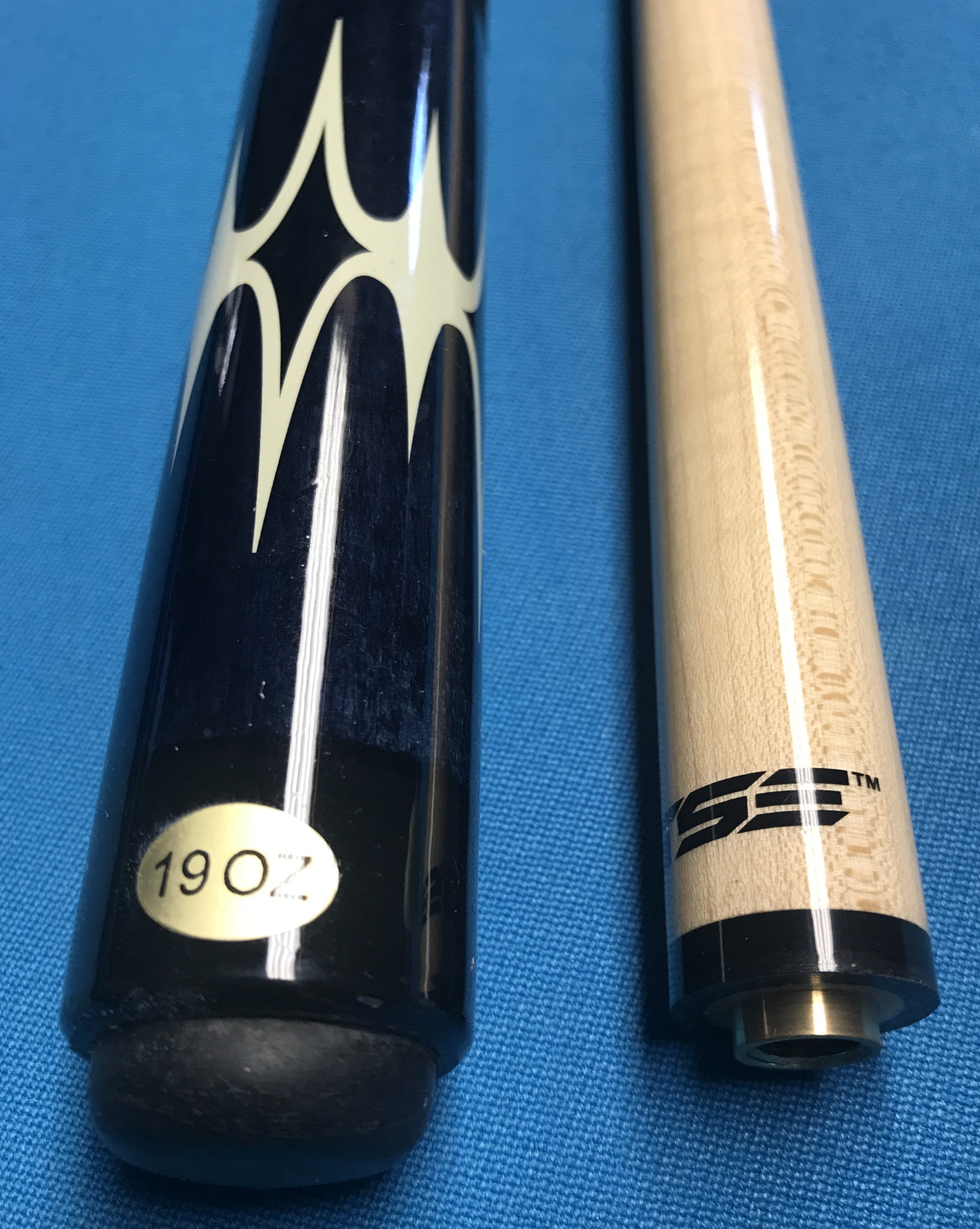 GSE Pool Cue – Dark Blue w/white designs – Professional Pocket Billiard ...